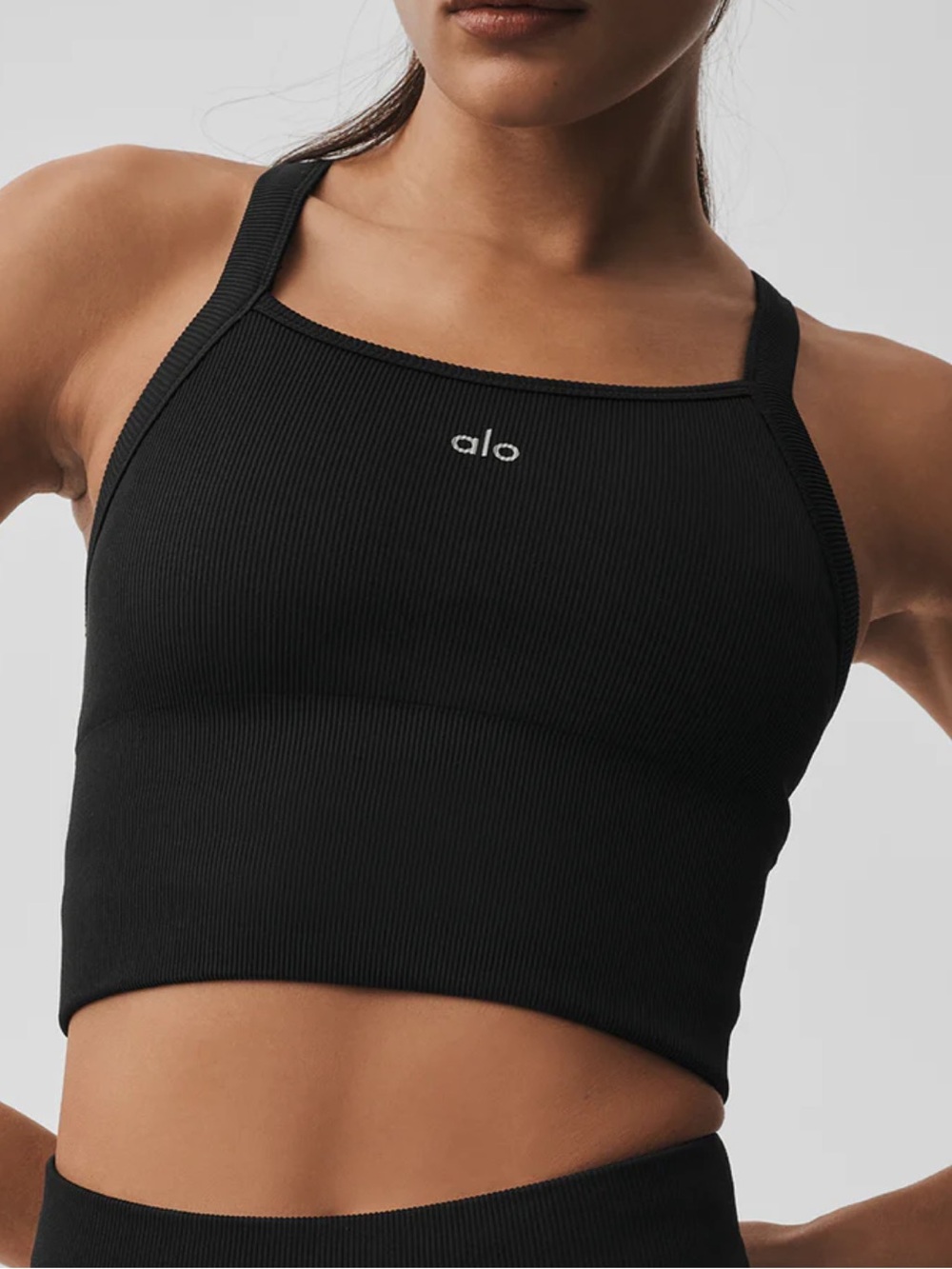 ALO YOGA Seamless Ribbed Favorite Bra Tank